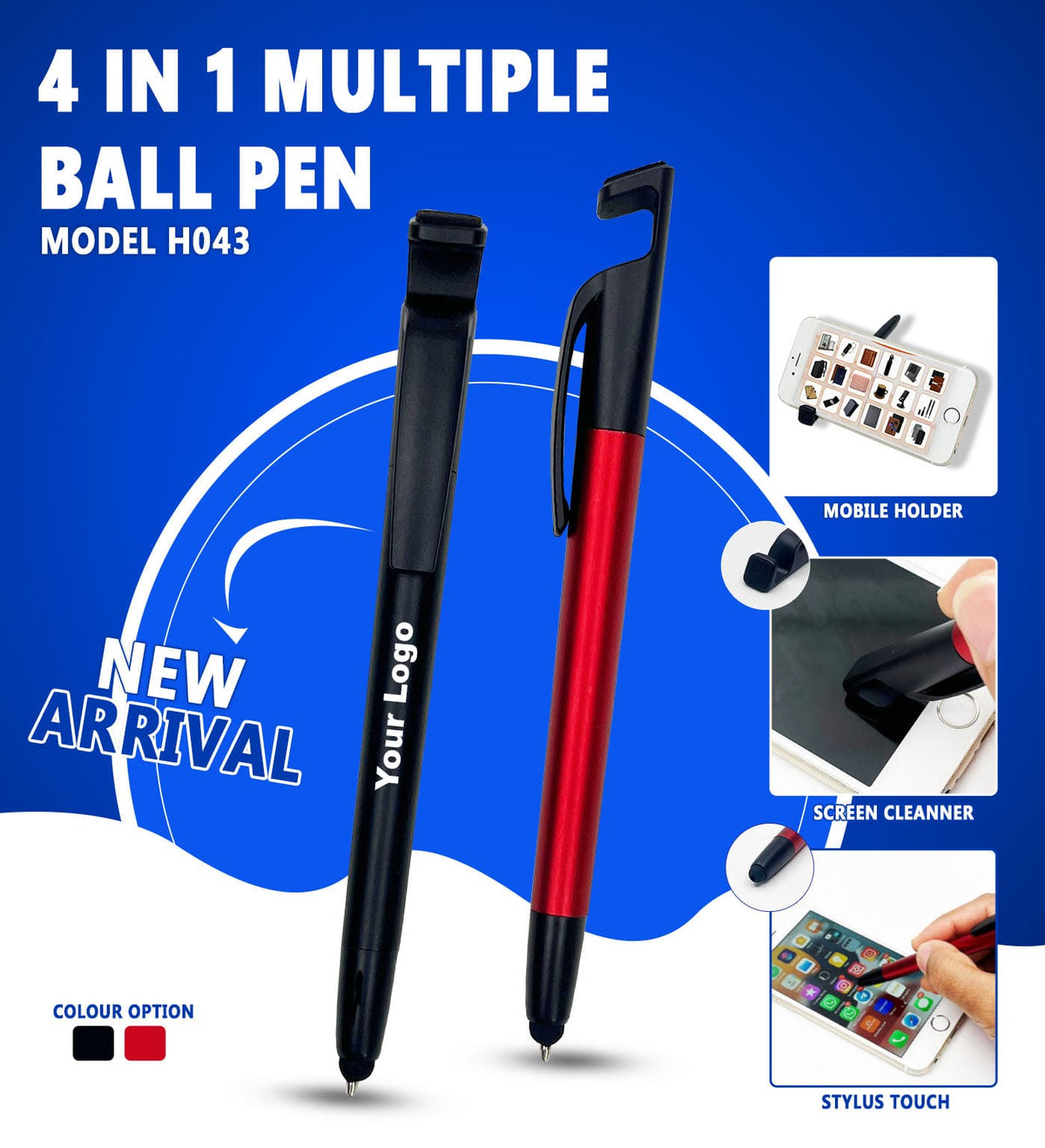 4 In 1 Multiple Ball Pen H043