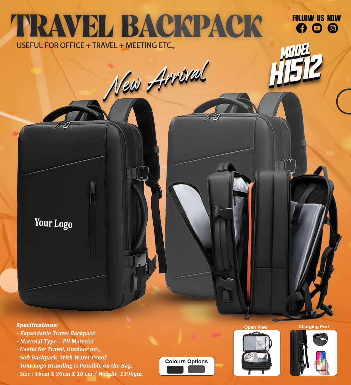 Travel Backpack H1512