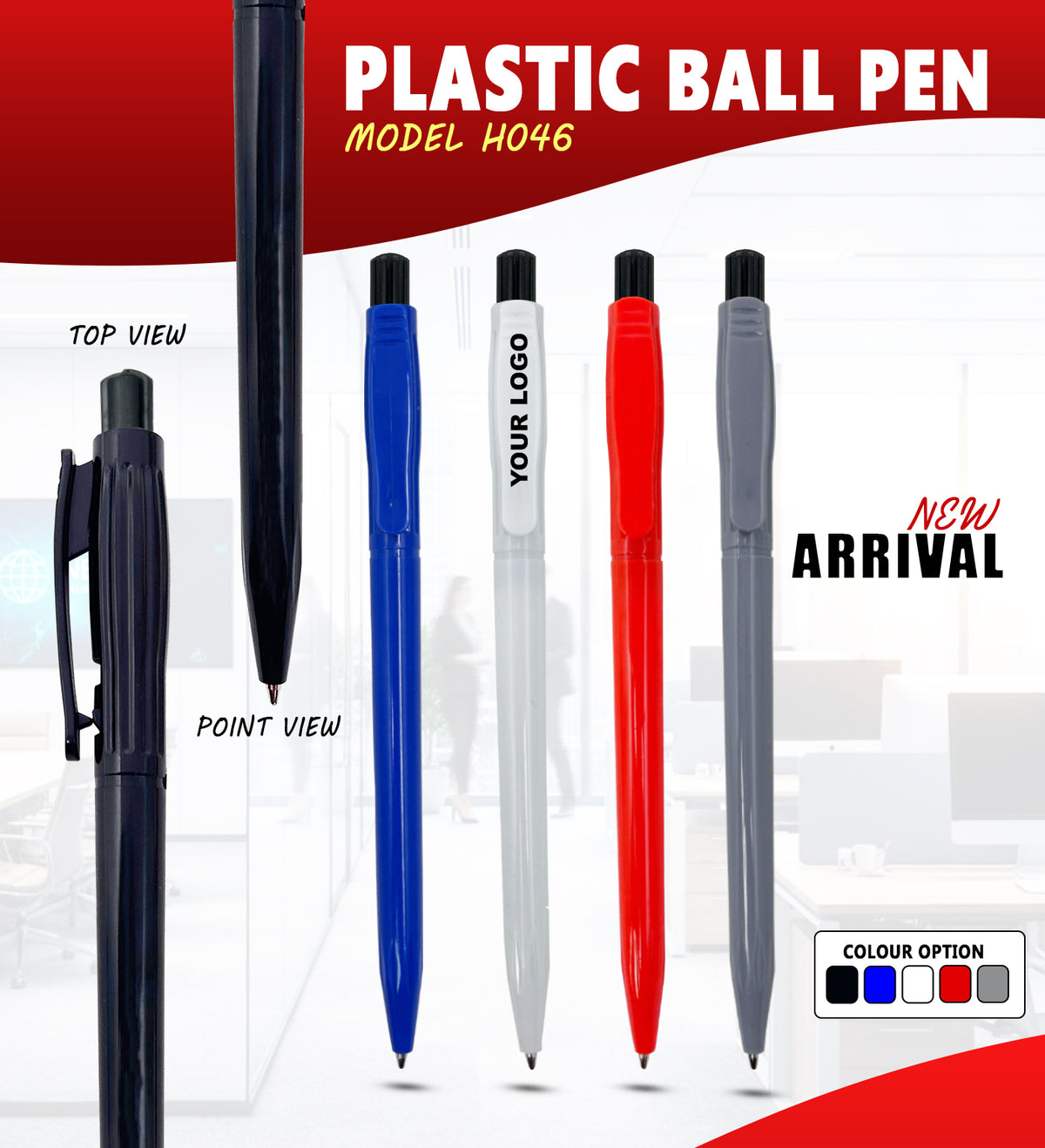 Plastic Ball Pen H046