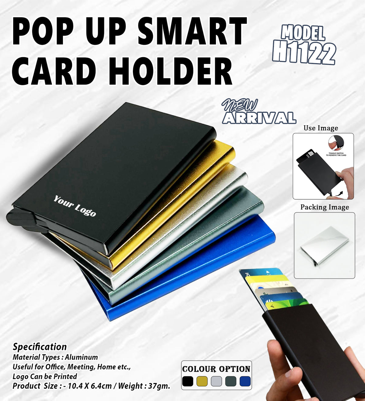 Pop Up Smart Card Holder H1122