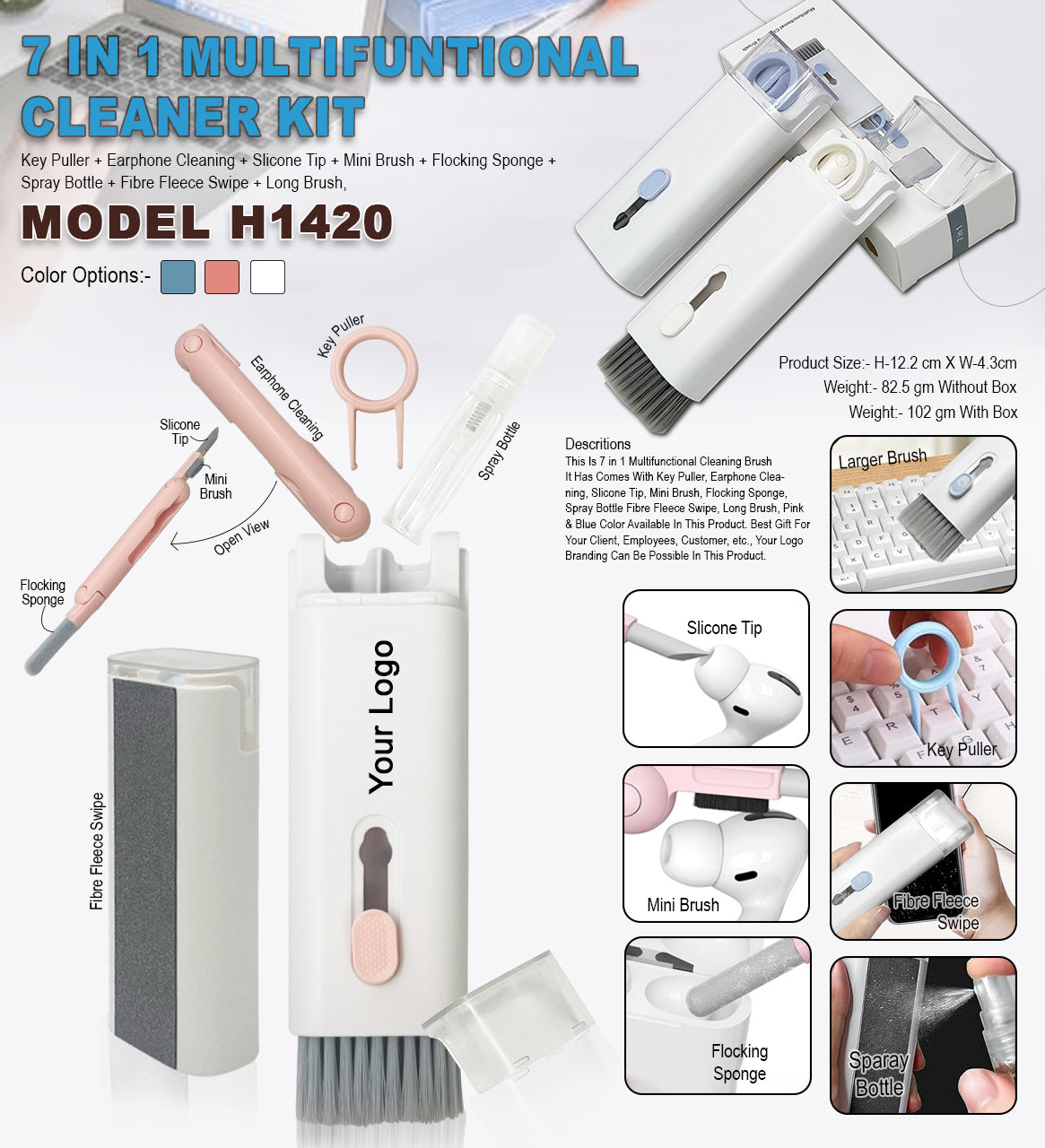 7 in 1 Multifunctional Cleaner Kit H1420
