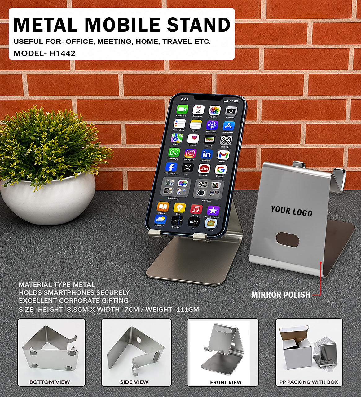 Metal Mobile Stand H1442