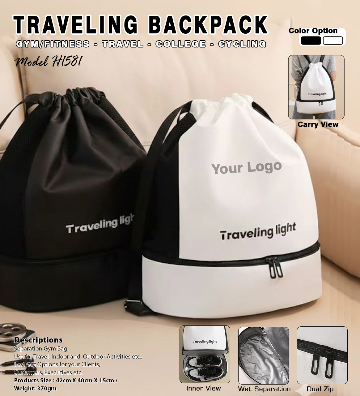 Traveling Backpack H1581