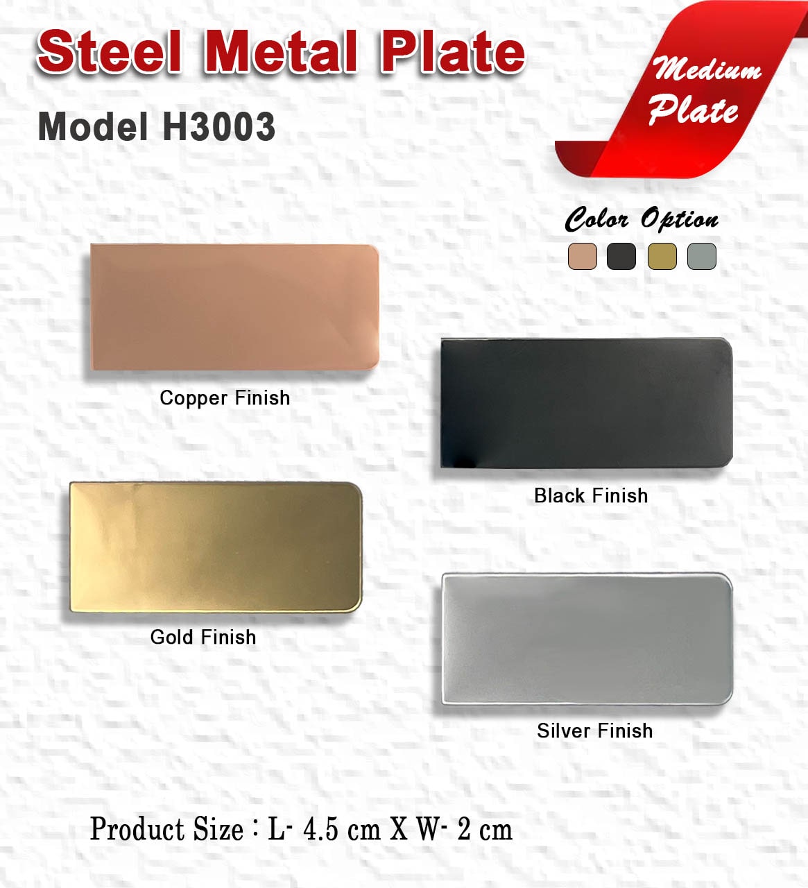 Steel Metal Plate H3003