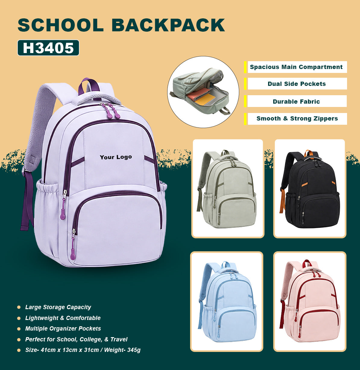 School Backpack H3405