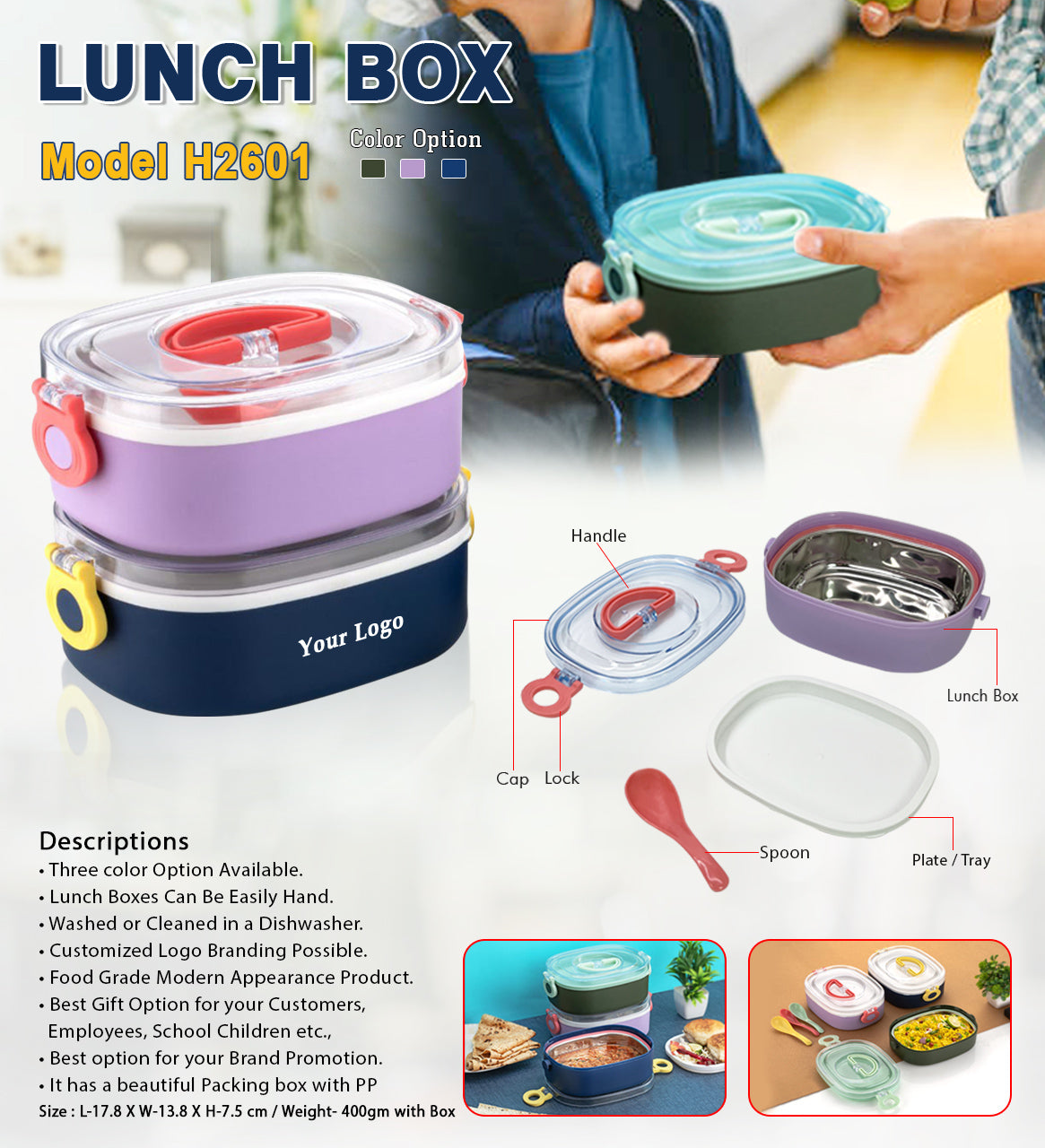 Lunch & Tiffin Box H2601