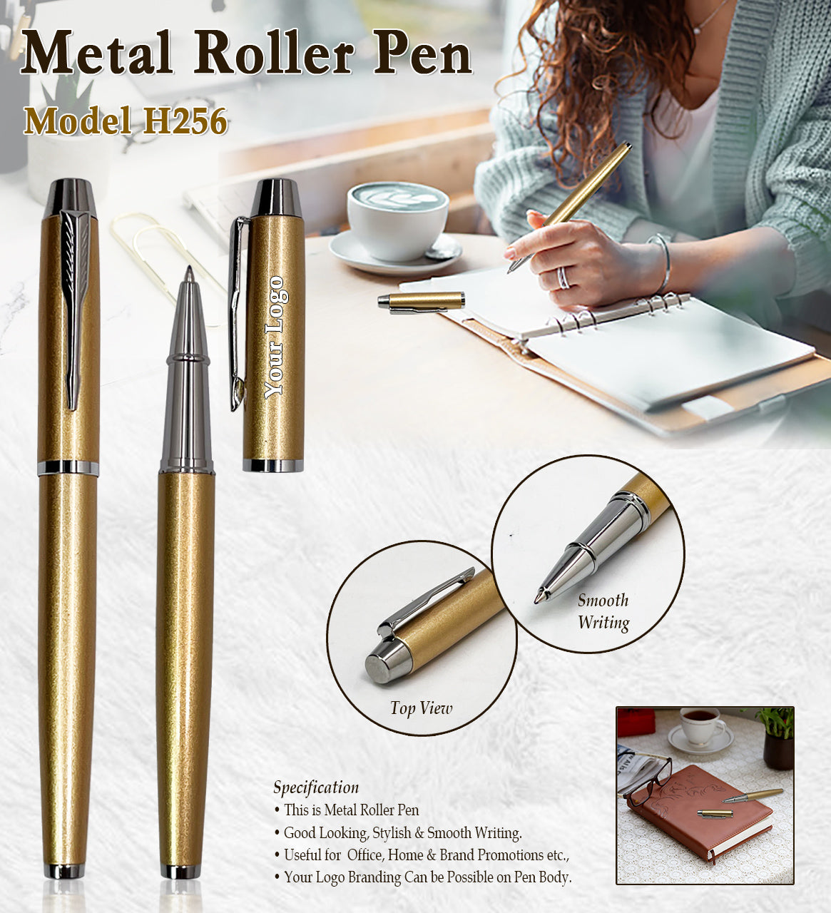 Metal Roller Pen H256
