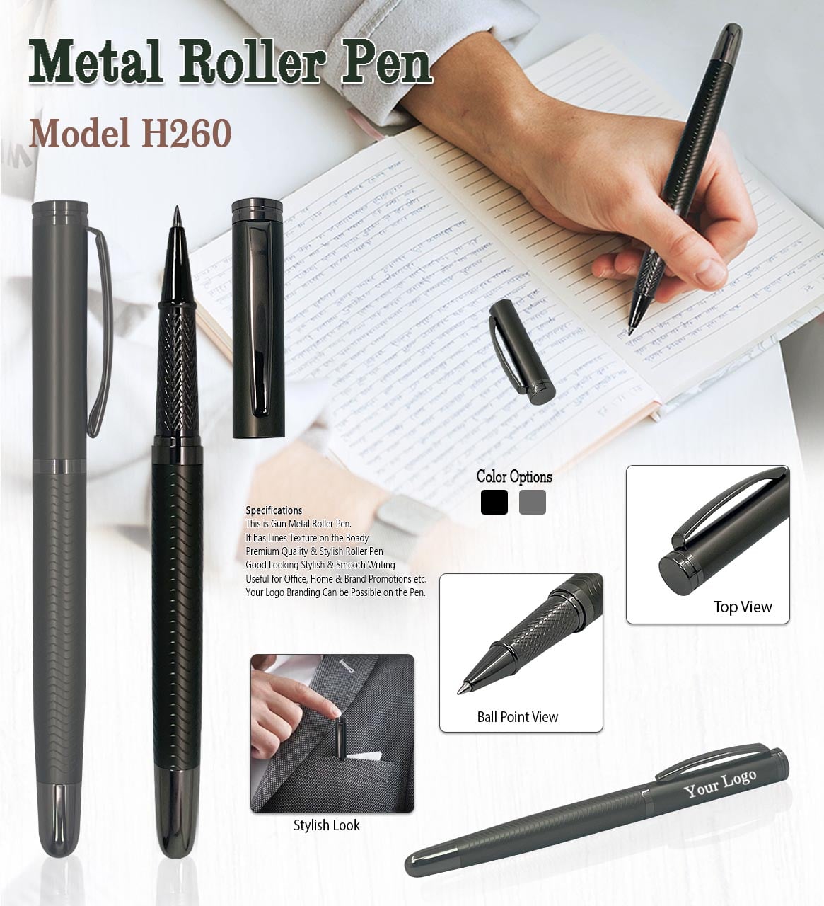 Metal Roller Pen H260