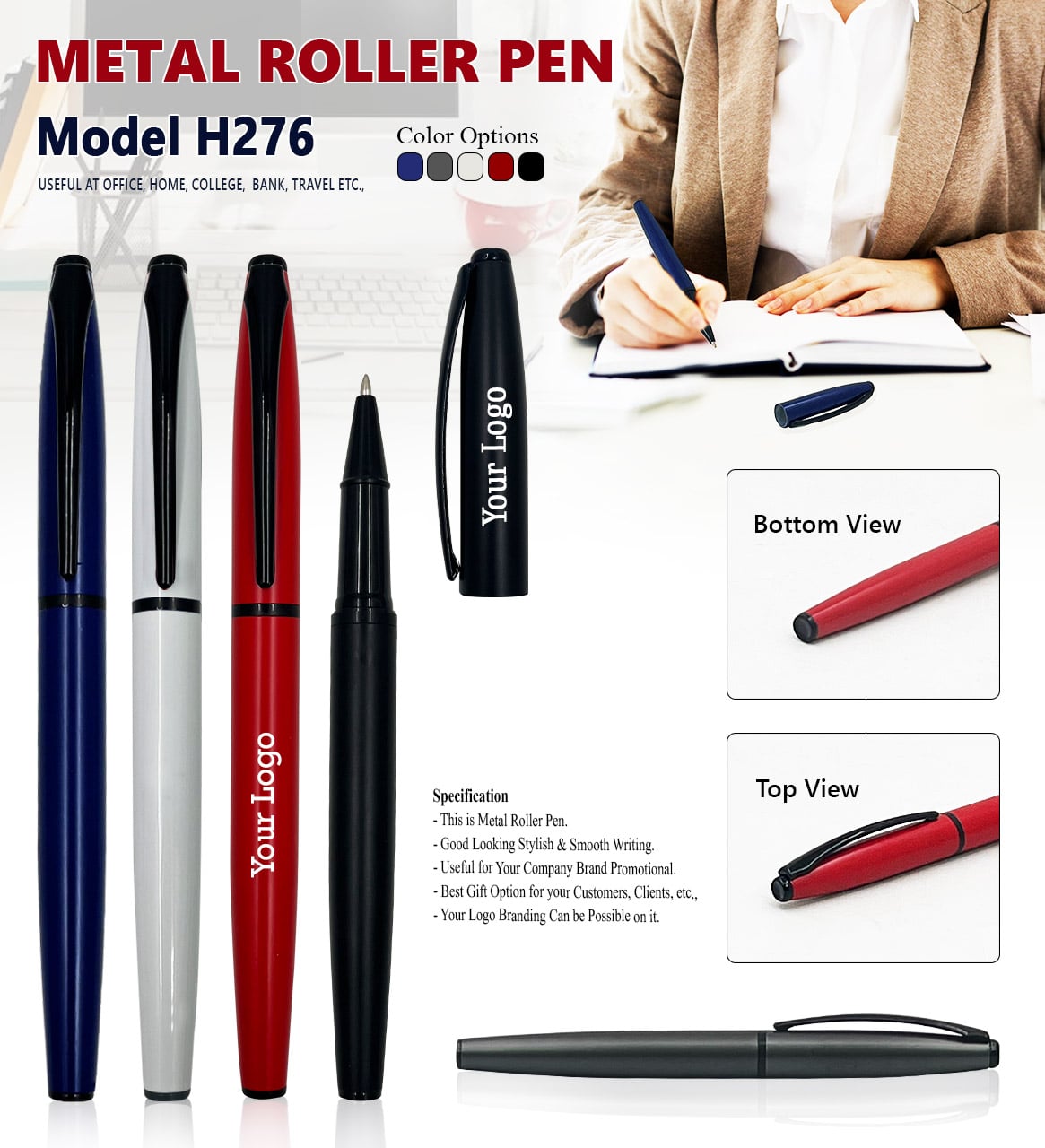 Metal Roller Pen H276