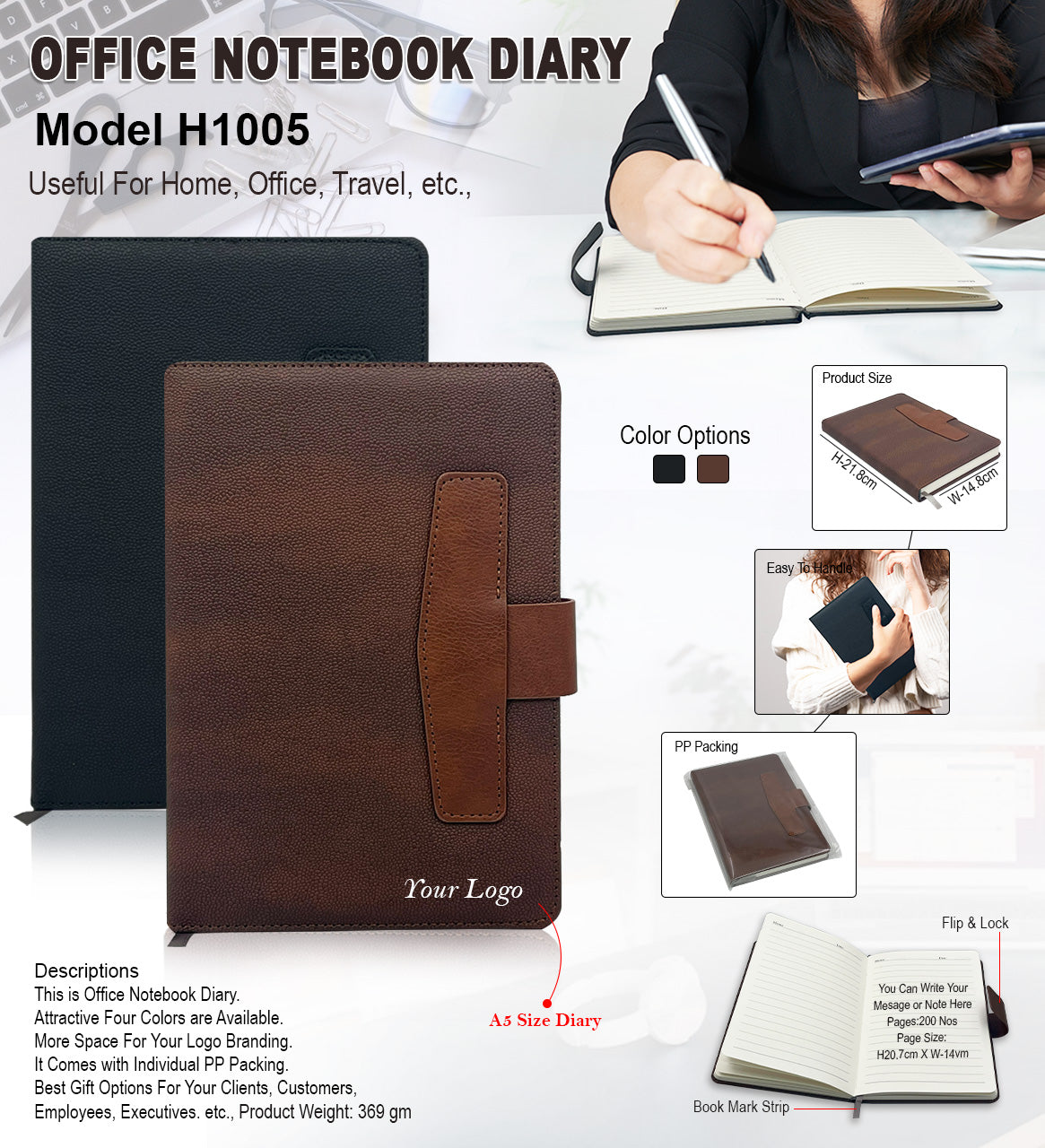 Office Notebook Diary H1005