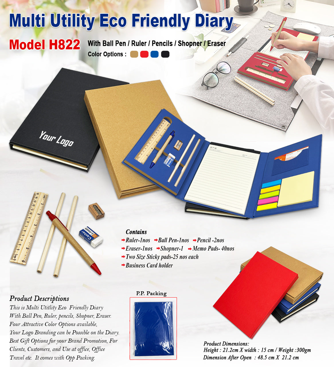 Mutli Utility Eco Diary H822