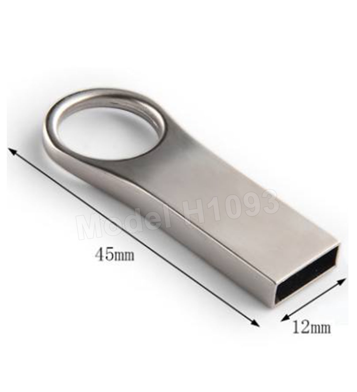 Pendrive With Keyring Holder H1093 - 32GB Silver Satin Black