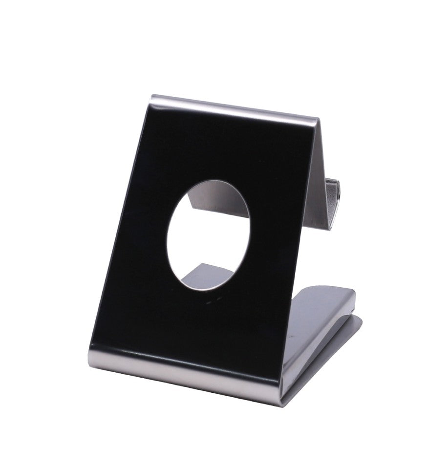 Metal Mobile Stand with Visiting Card Holder (H1407 - Silver)