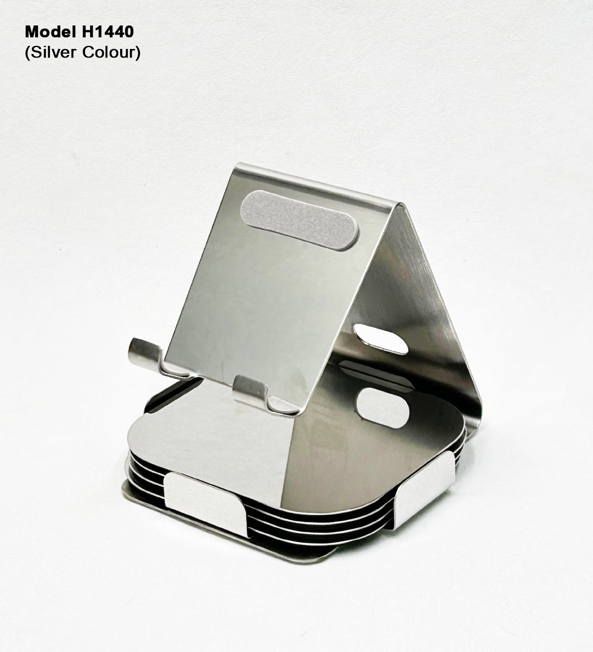 Mobile Stand With Tea Coaster H1440 - Silver