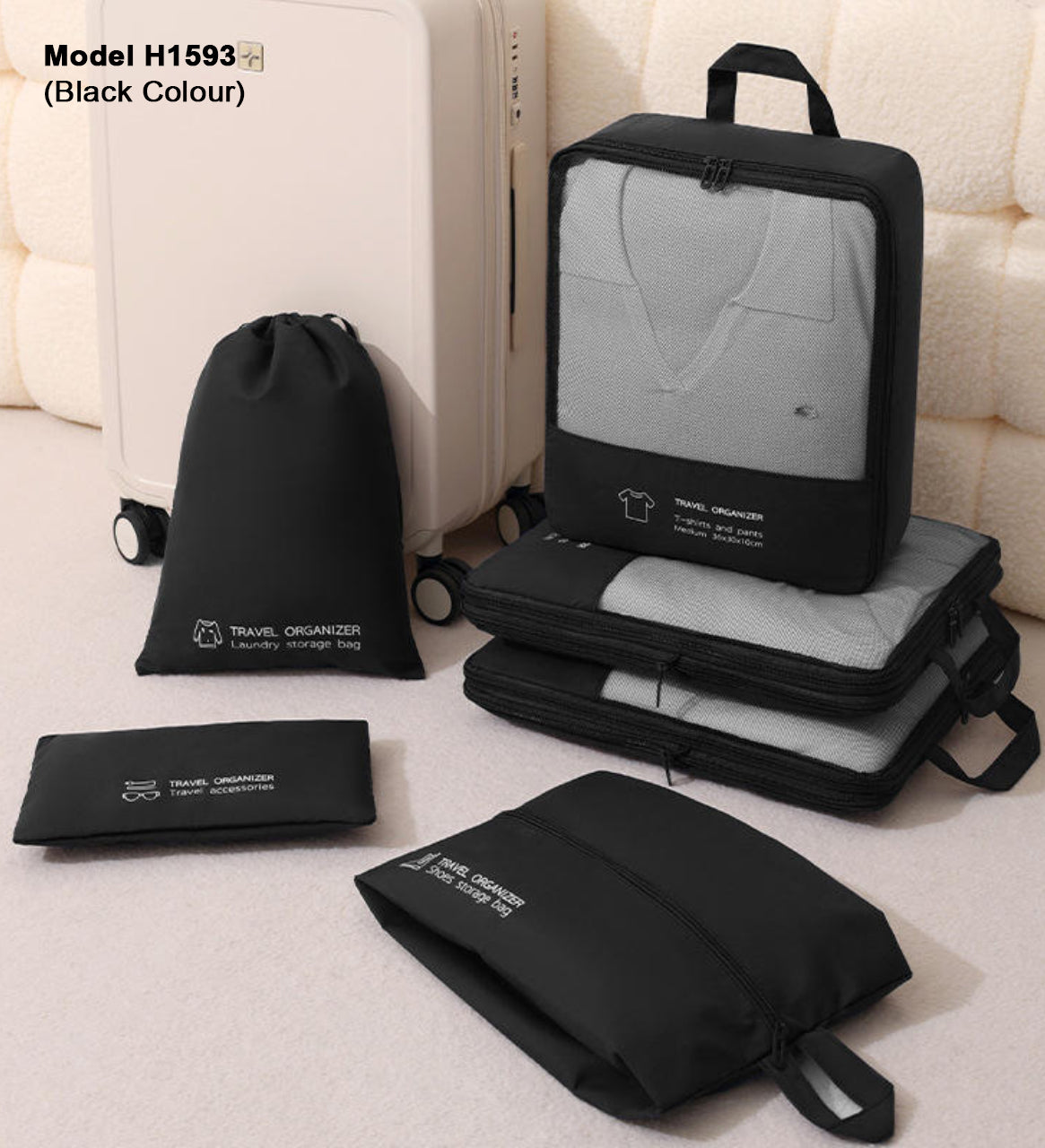 6-in-1 Travel Organiser Bag Set H1593