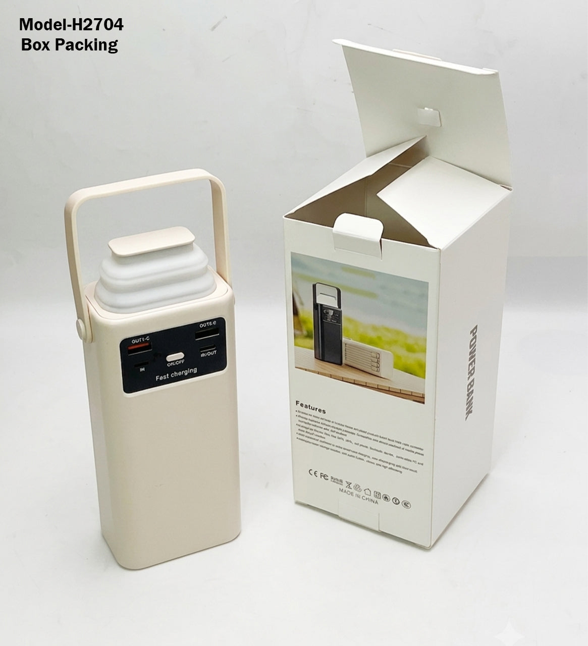 Super Fast Charging Power Bank With Night Lamp H2704