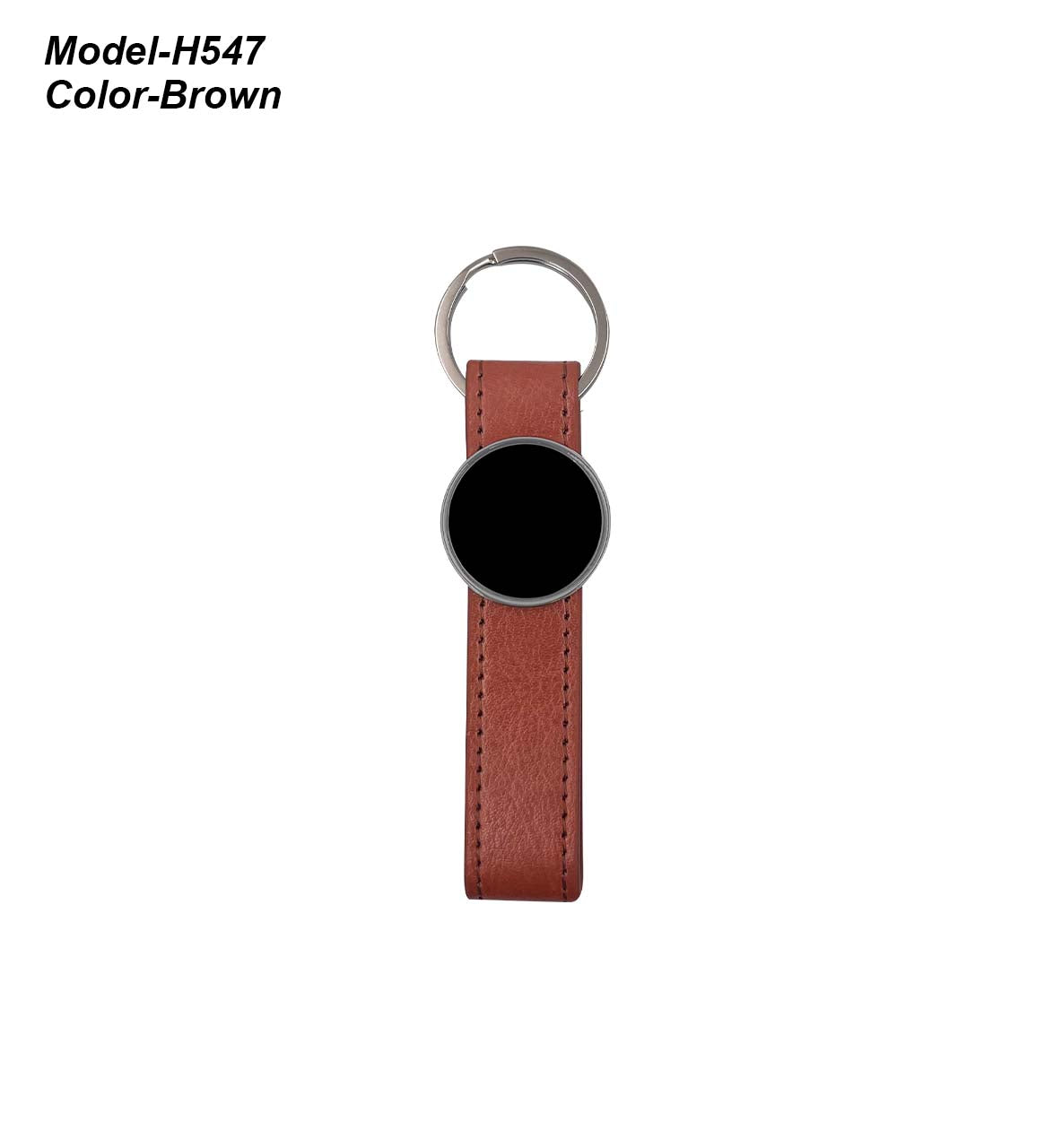Metal Keychain with PU Belt H547