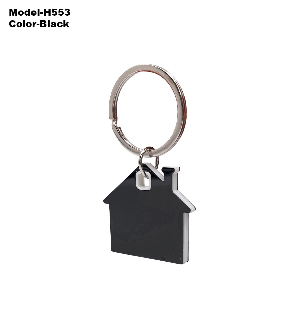 Home Shape Metal Keychain H553