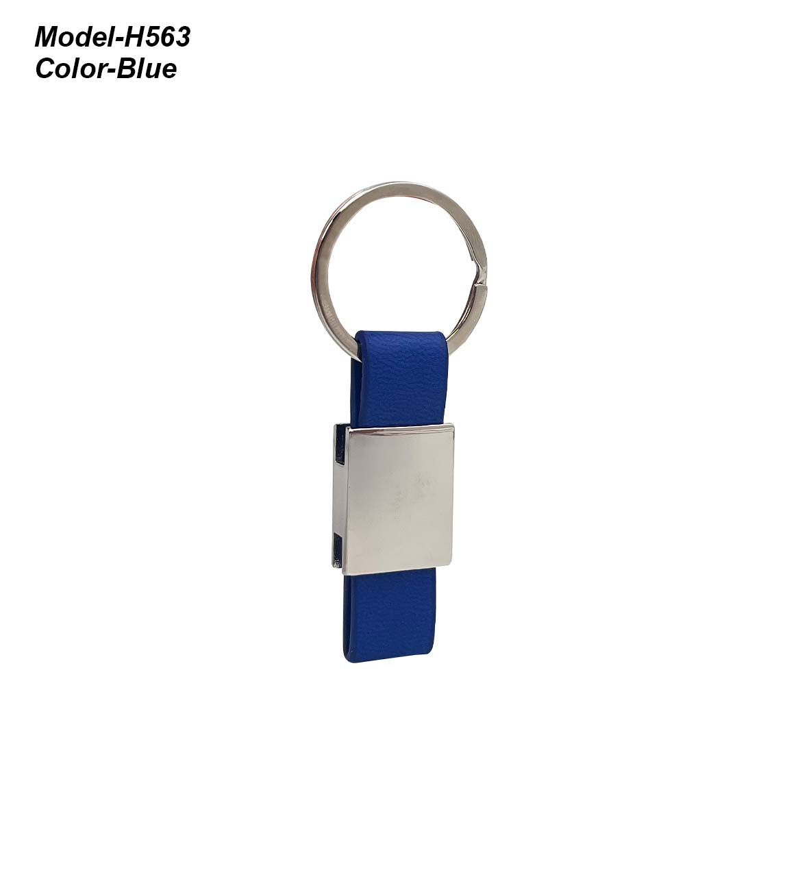 Metal Keychain with PU Strap H563