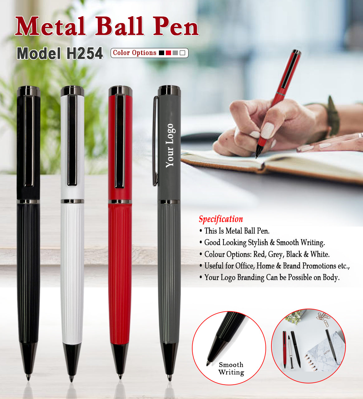 Metal Ball Pen H254