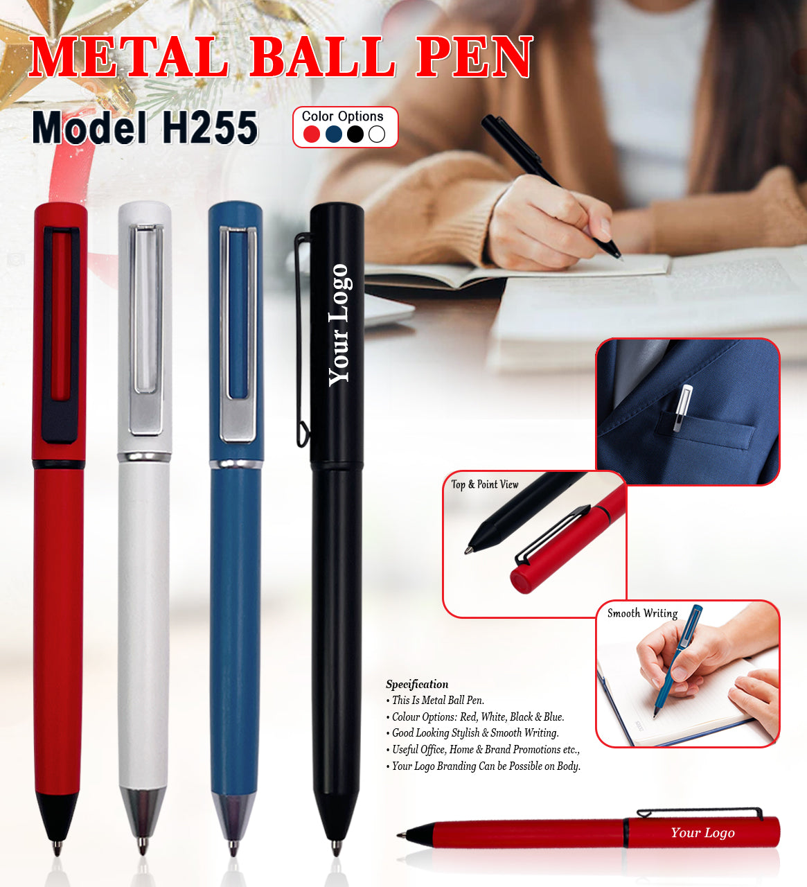 Metal Ball Pen H255