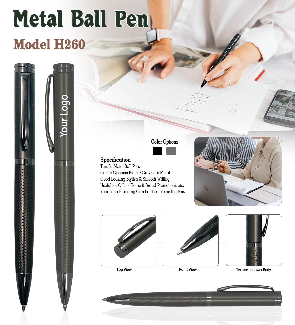Metal Ball Pen H260