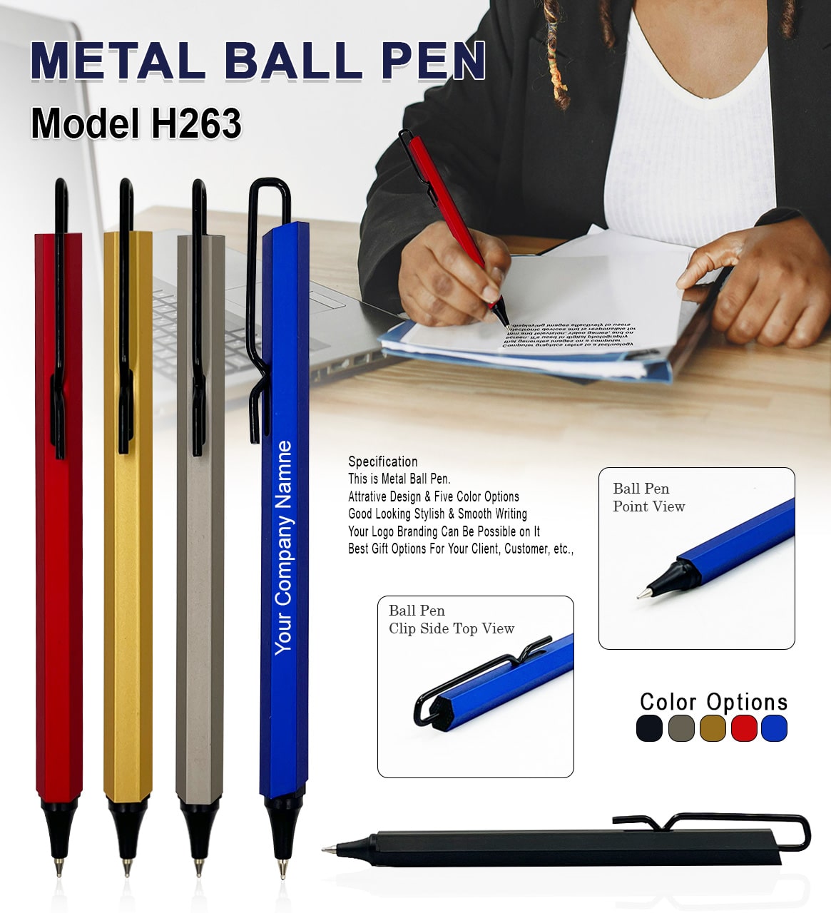 Metal Ball Pen H263