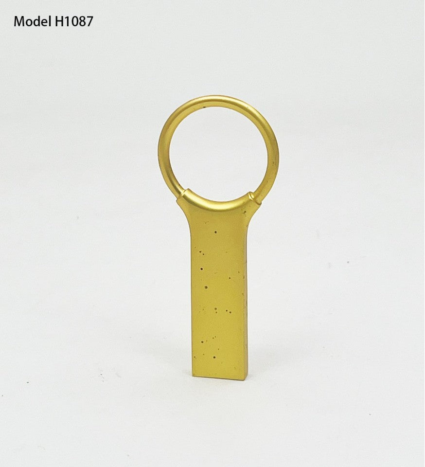USB Key Holder Pendrive - Gold (H1087 - 16GB Golden)