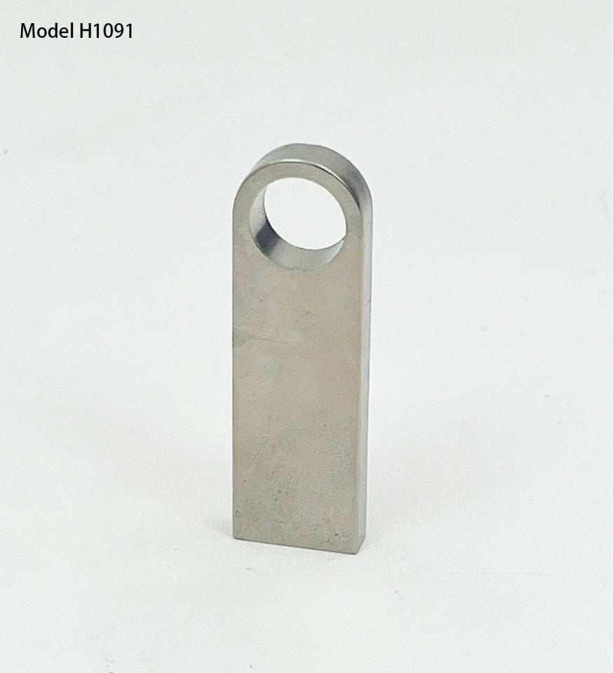 Pendrive With Keyring Holder (H1091 - 32GB Silver Satin Black)