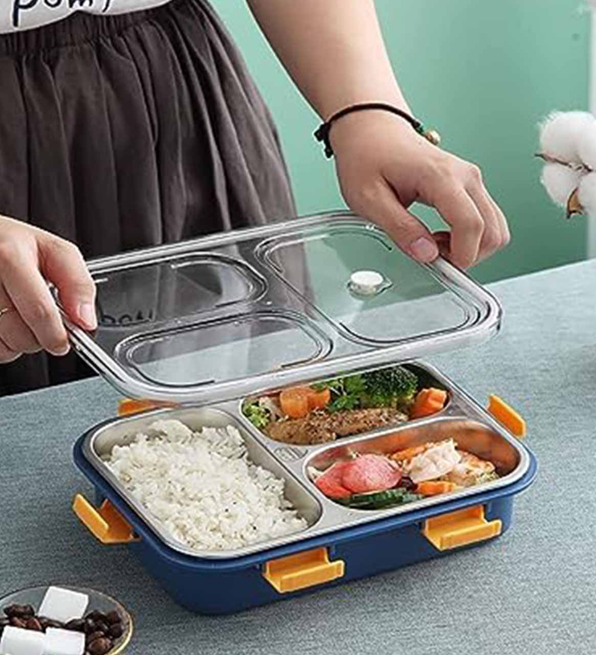 3 Compartment Lunch Box H2602