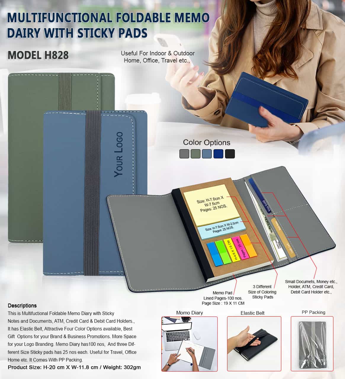 Multiplefunctional Memo Diary H828