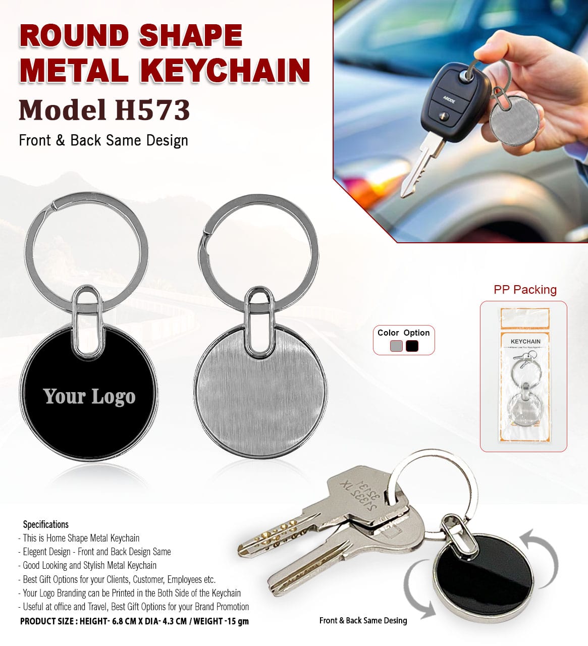 Metal Keychain H573